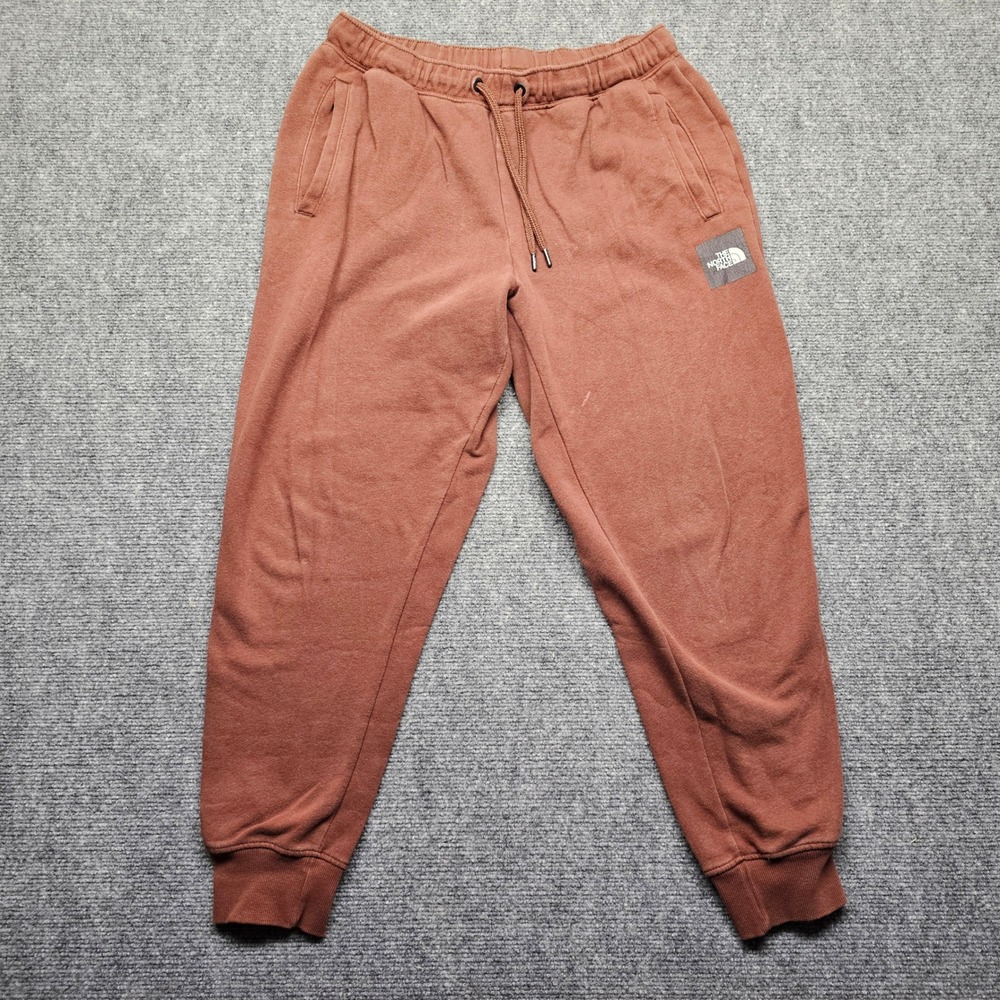 The North Face Womens Jogger Sweatpants Brown Clay Fleece Lined Size M